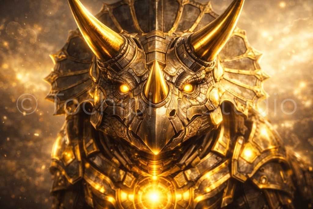 S05 - Cyber Dinosaur Artworks - Triceratops / 10 Artworks (4K)