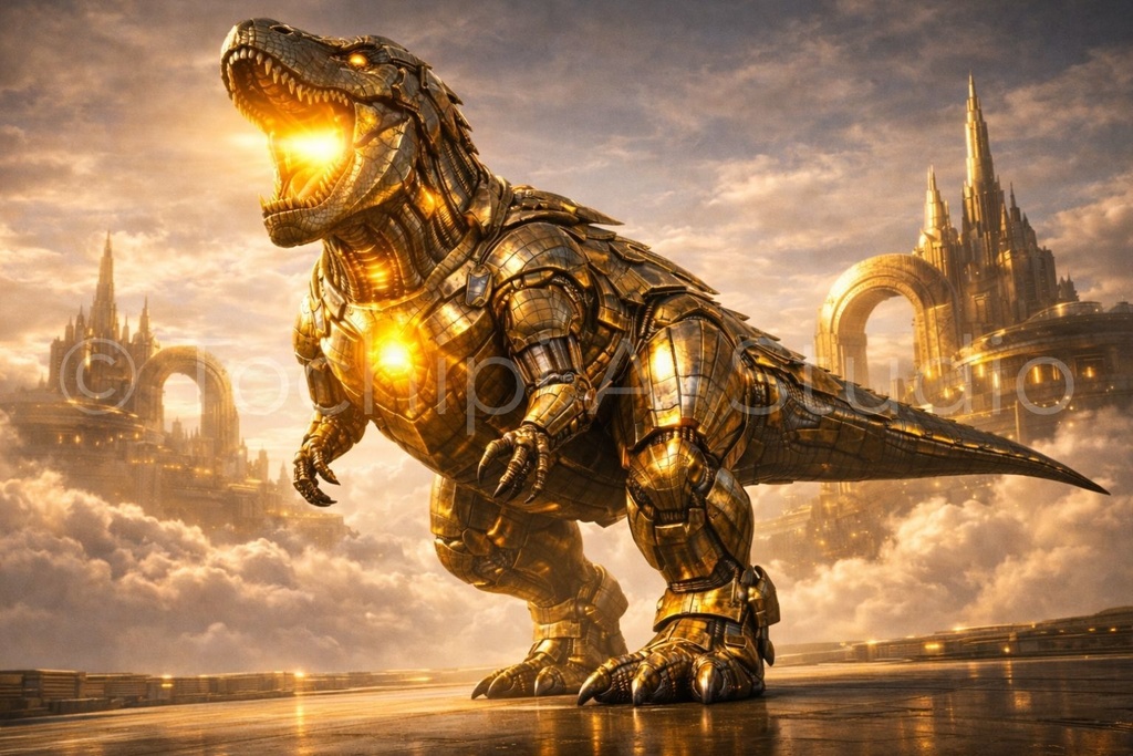 S05 - Cyber Dinosaur Artworks - Tyrannosaurus / 10 Artworks (4K)