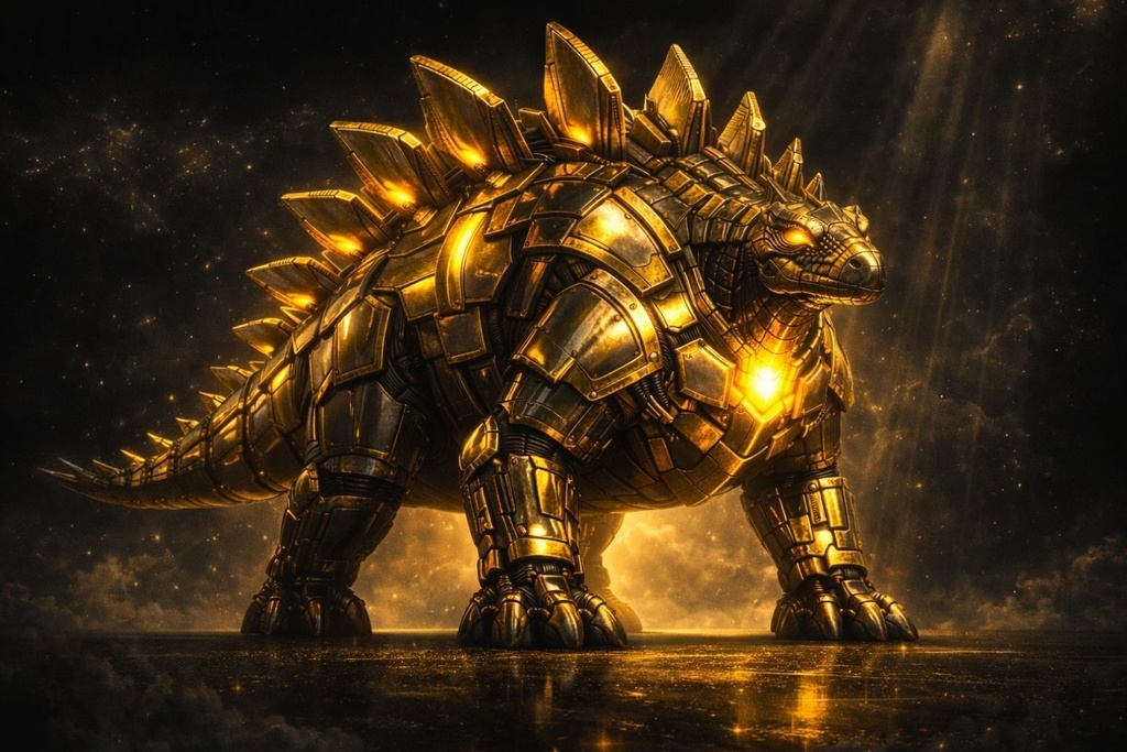 S05 - Cyber Dinosaur Artworks - 5 Species / 50 Artworks (4K)