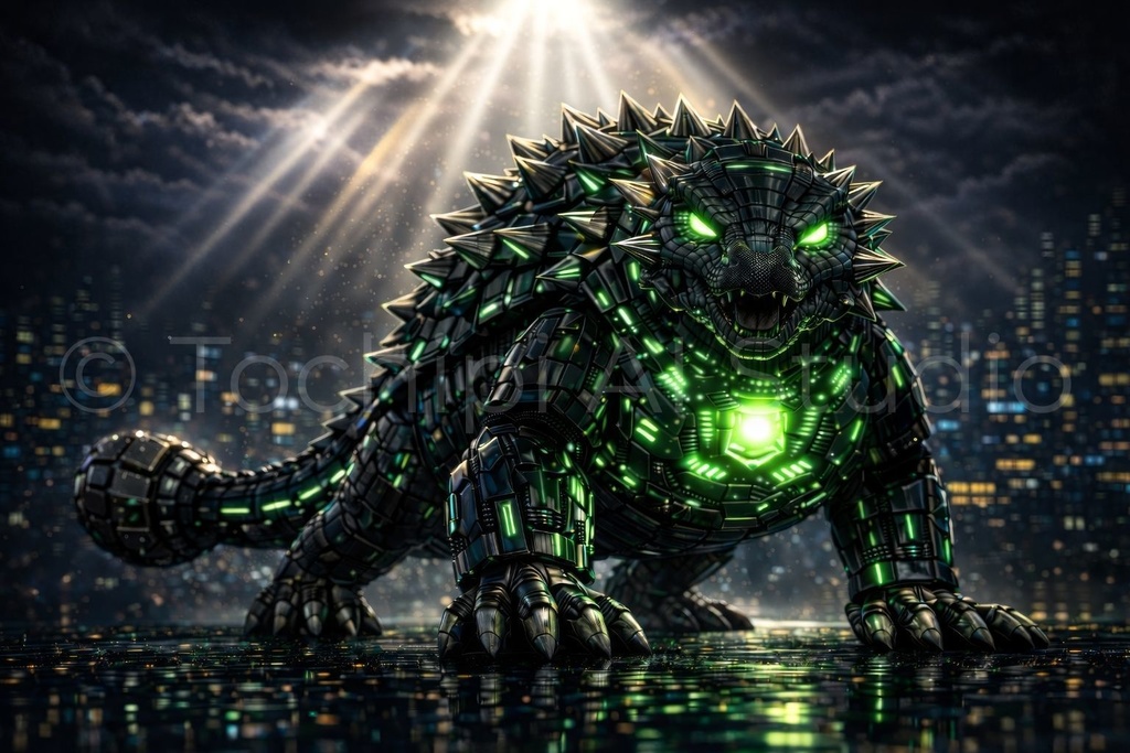 S01 - Cyber Mecha Dinosaur Artworks - 5 Species Best Of / 10 Artworks (4K)