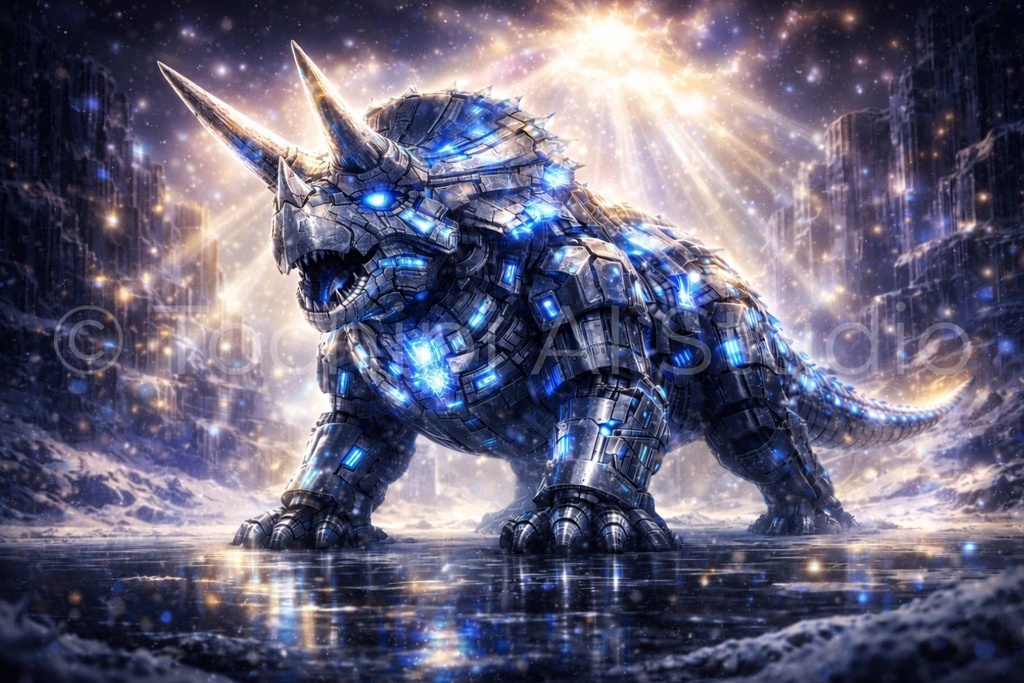 S02 - Cyber Mecha Dinosaur Artworks - 5 Species Best Of / 10 Artworks (4K)