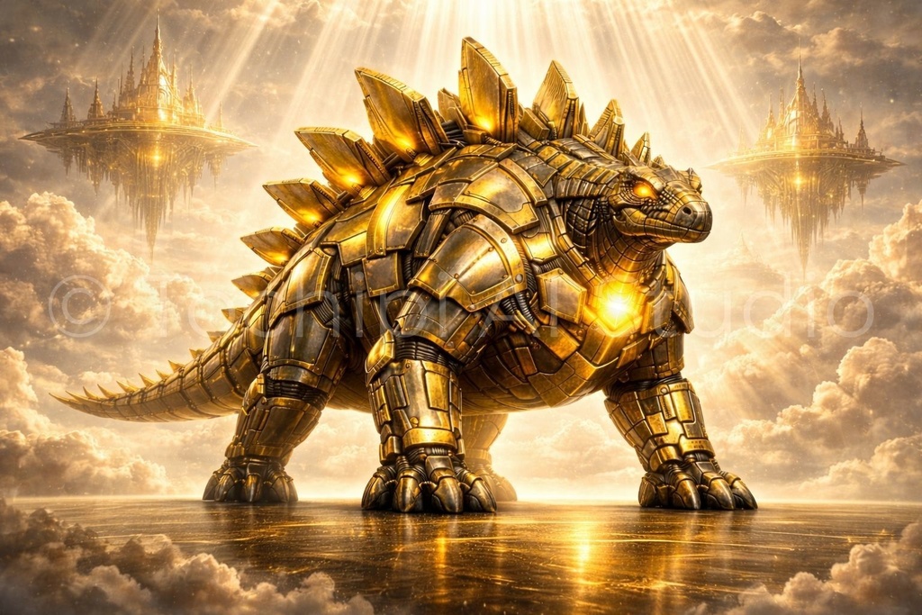 S05 - Cyber Mecha Dinosaur Artworks - 5 Species Best Of / 10 Artworks (4K)