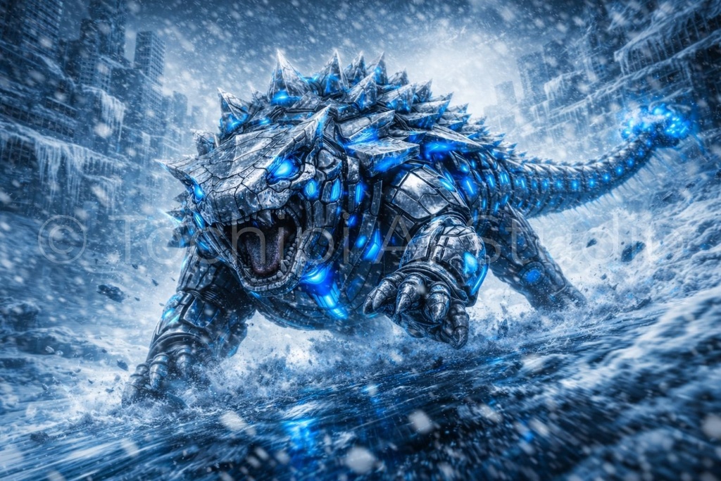 Cyber Mecha Dinosaur Artworks - Ankylosaurus 5 Series / 10 Artworks (4K)