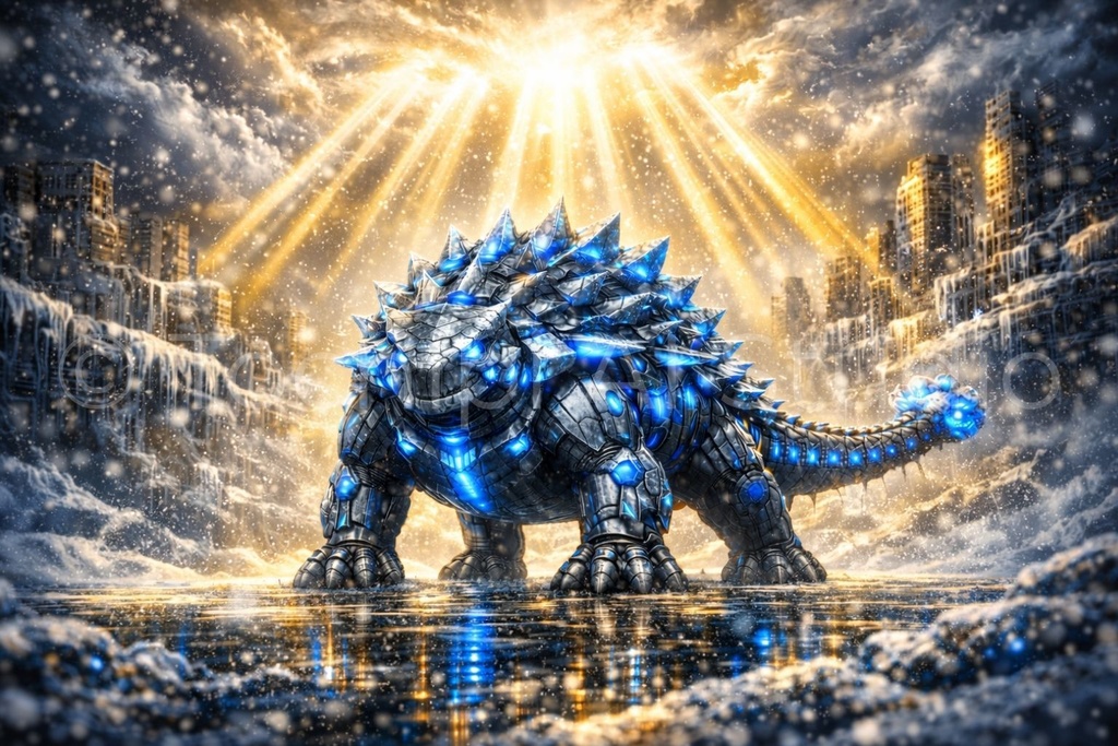Cyber Mecha Dinosaur Artworks - Ankylosaurus 5 Series / 10 Artworks (4K)