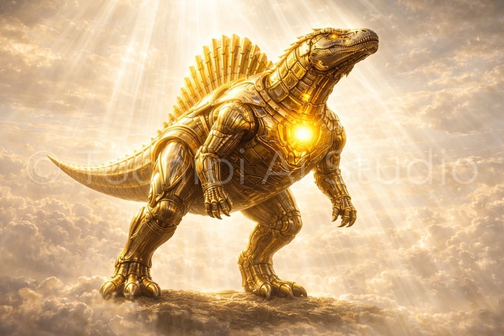 Cyber Mecha Dinosaur Artworks - Spinosaurus 5 Series / 10 Artworks (4K)