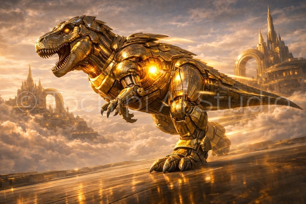Cyber Mecha Dinosaur Artworks - Tyrannosaurus 5 Series / 10 Artworks (4K)