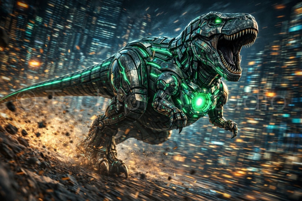 Cyber Mecha Dinosaur Artworks - Tyrannosaurus 5 Series / 10 Artworks (4K)