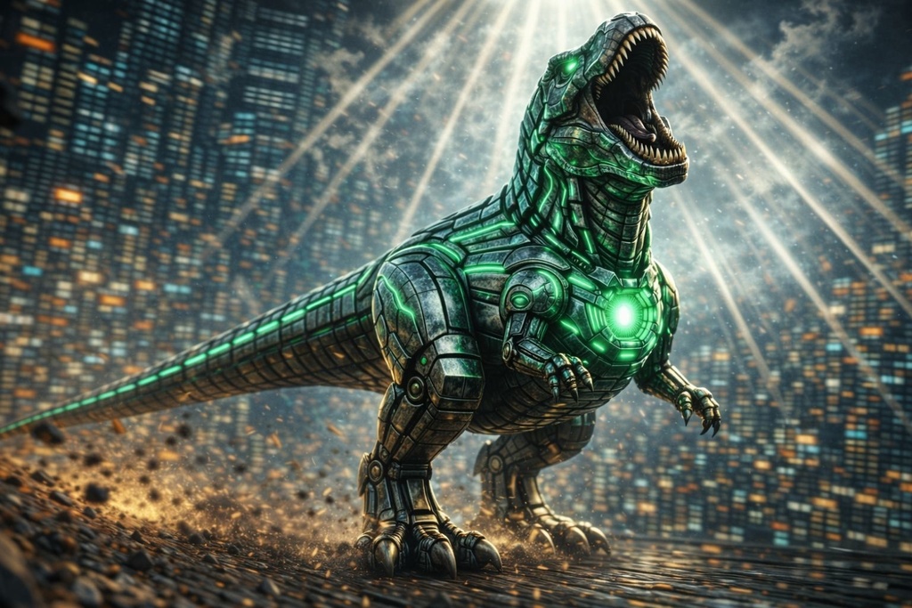 Cyber Mecha Dinosaur Artworks – 5 Series Mega Pack Vol.1 / 250 Artworks (4K)