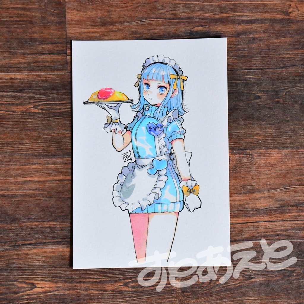 【ポストカード原画】初風メイド