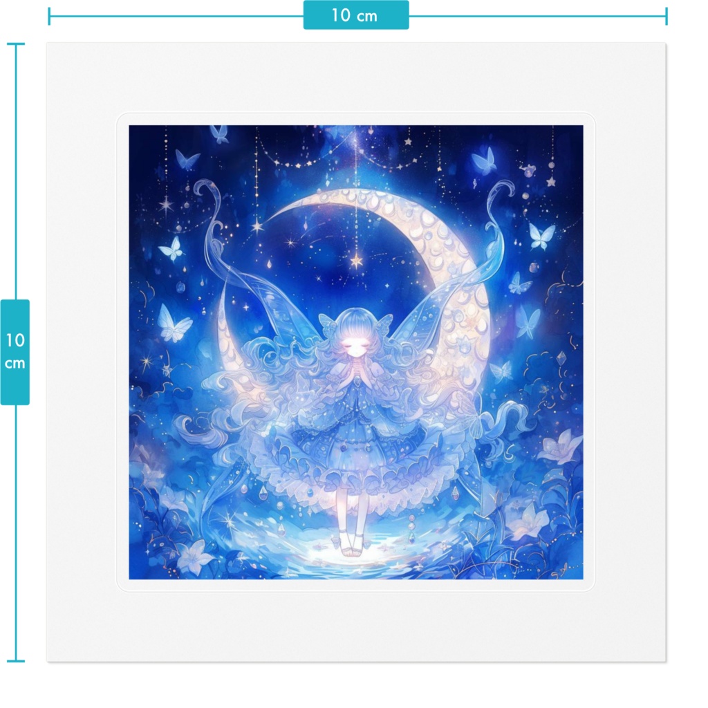 【ステッカー】月夜とフェアリー