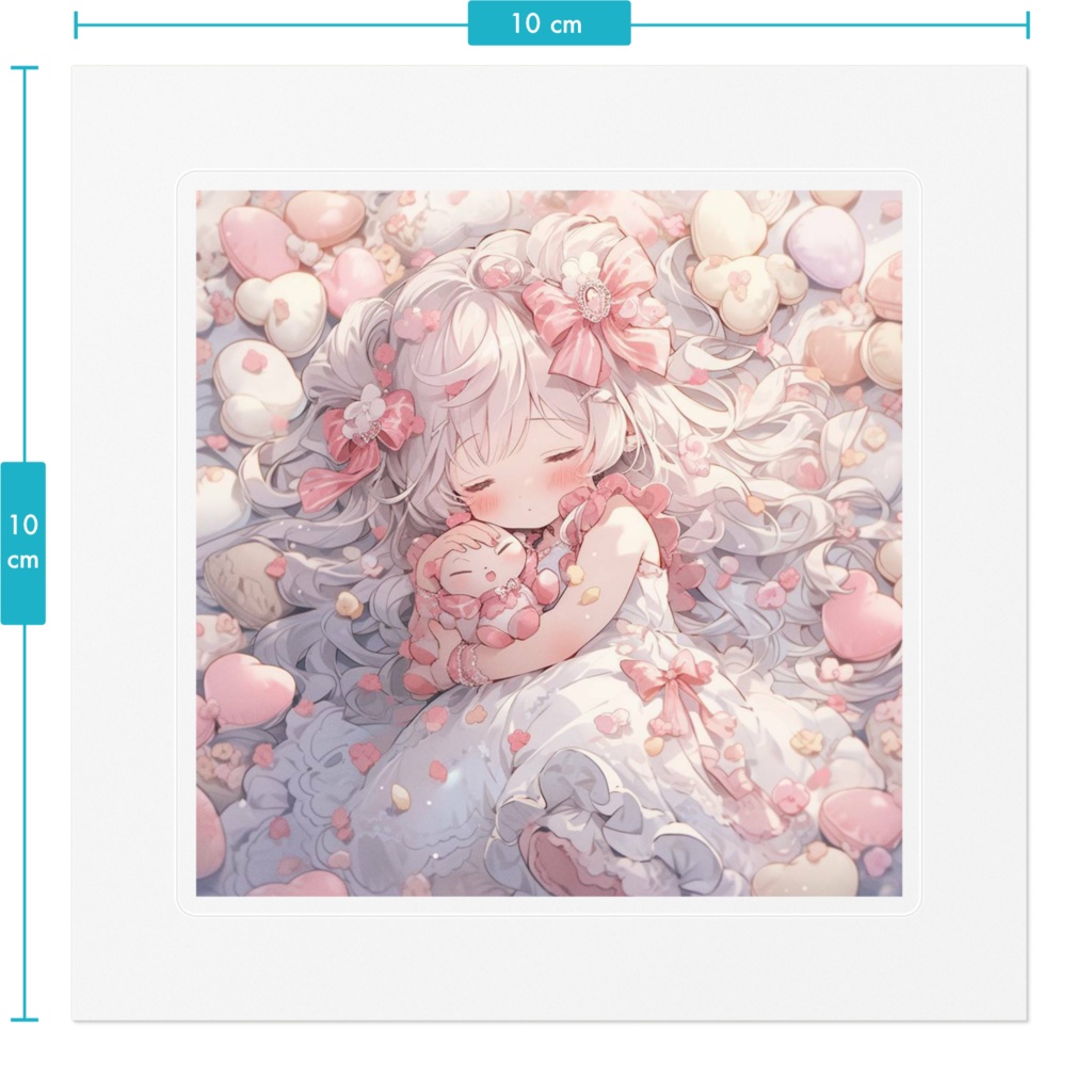 【ステッカー】パステル色の眠り