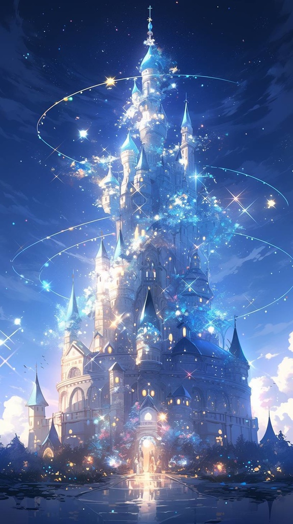 【iPhoneケース】クリスタルのお城