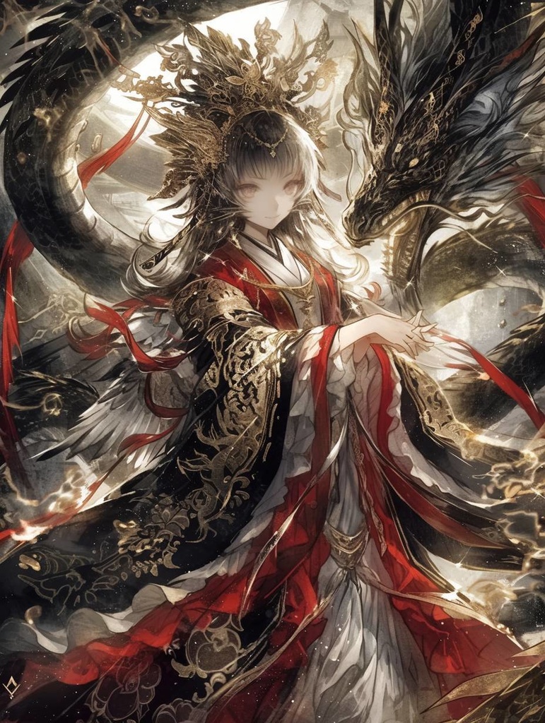 【缶バッジ】竜神様と龍女様