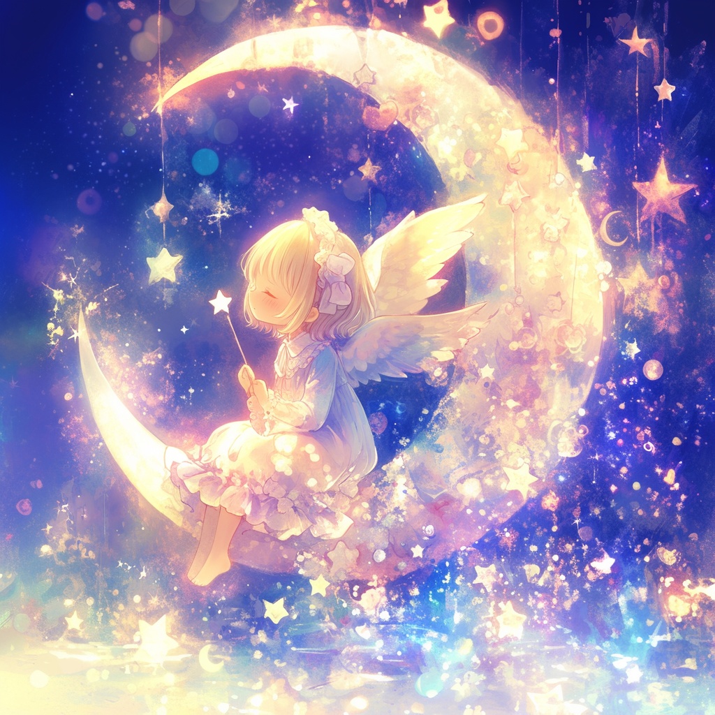 幻想水彩ヒーリングループ動画素材 Vol.1 – 癒しの天使たち 5点セット – Fantasy Watercolor Healing Loop Videos Vol.1 – Healing Angels 5-Pack