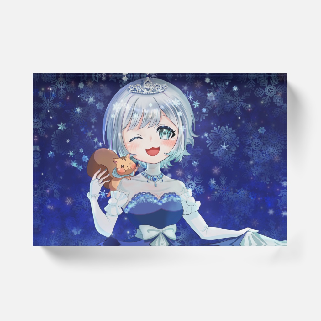 優凪ぱるハフアニ記念アクリルブロック