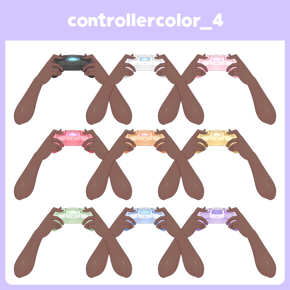 【無料版あり】 コントローラーを持つ手のLive2Dアイテム(VTubeStudio対応)