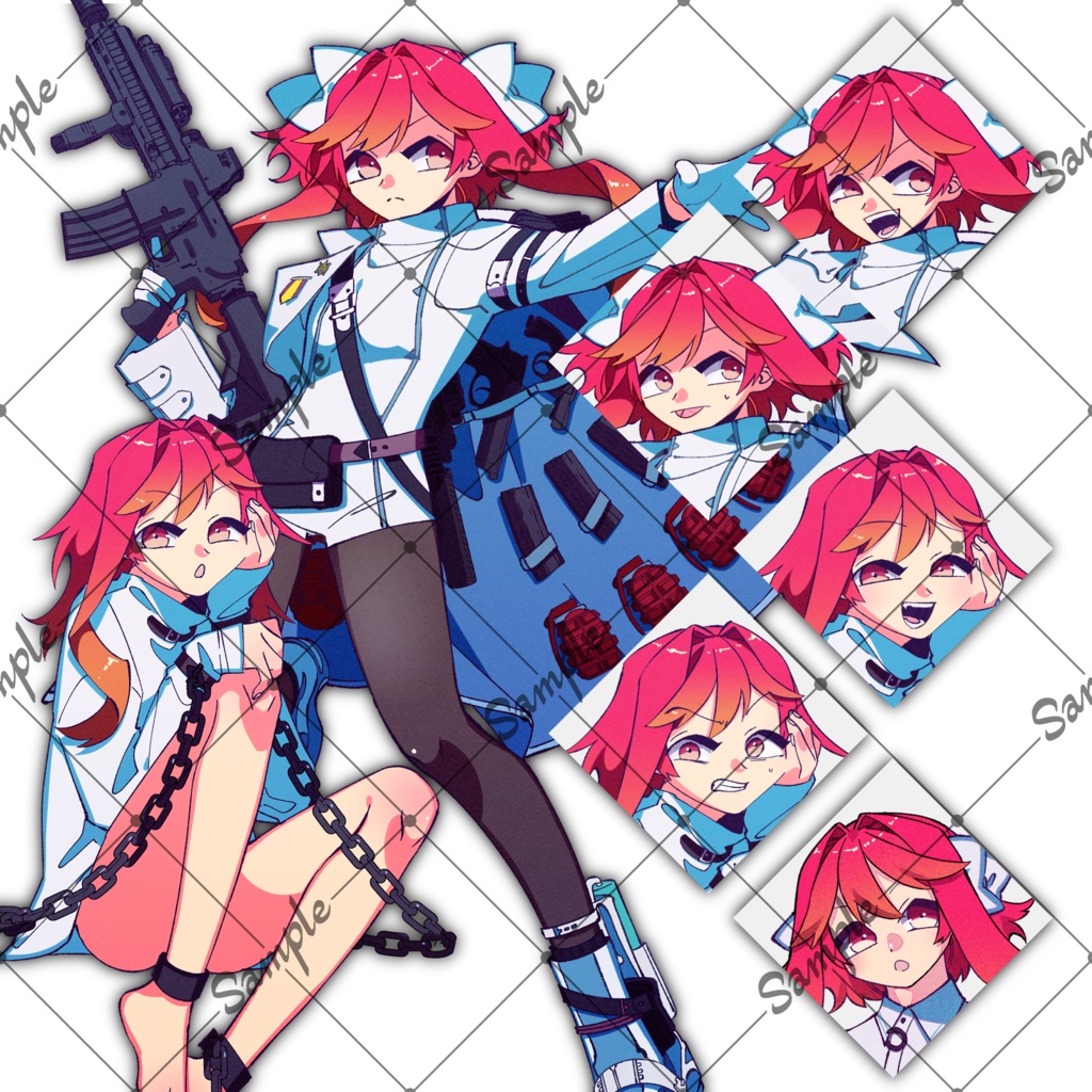【フリー立ち絵】サイドテールのピンク髪の少女