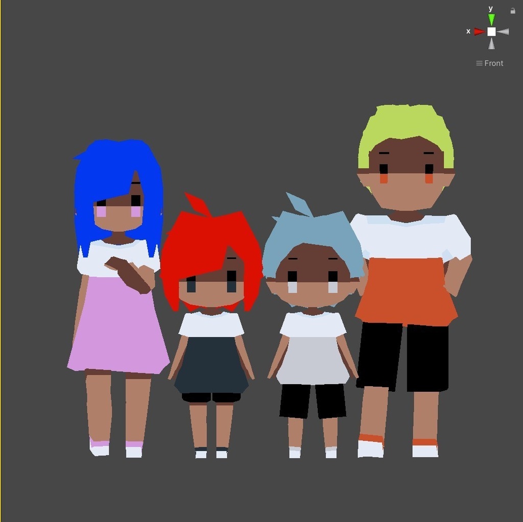 【無料3Dモデル】ローポリNPCシリーズ第1弾【Quest対応】