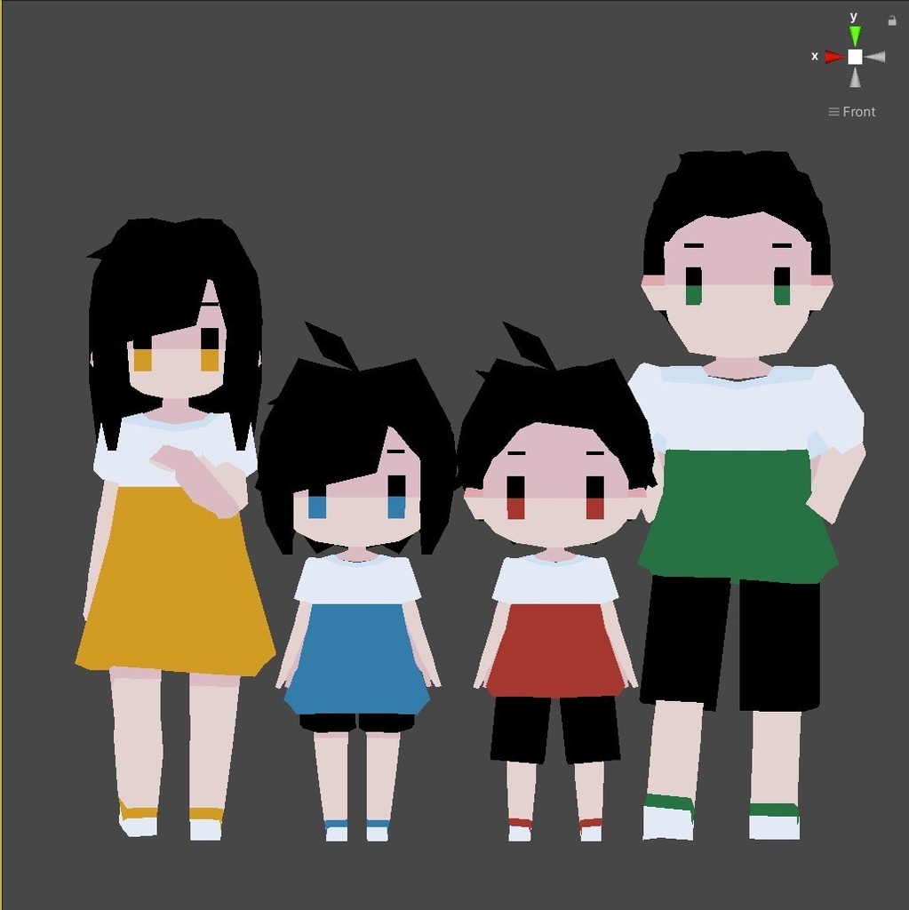 【無料3Dモデル】ローポリNPCシリーズ第1弾【Quest対応】