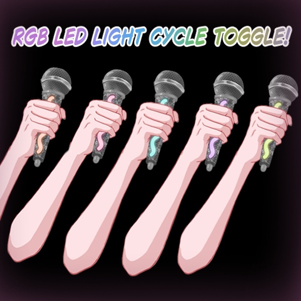Rigged Live2D Microphone Asset (with RGB LED Lights)