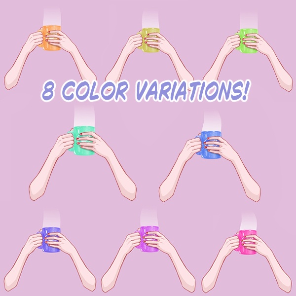 Rigged Live2D Warm Cup Asset