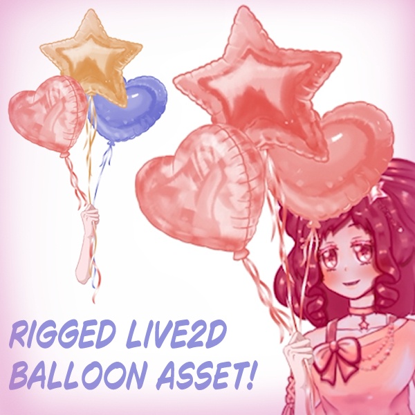  Balloons - Live2D Rigged Balloons Asset