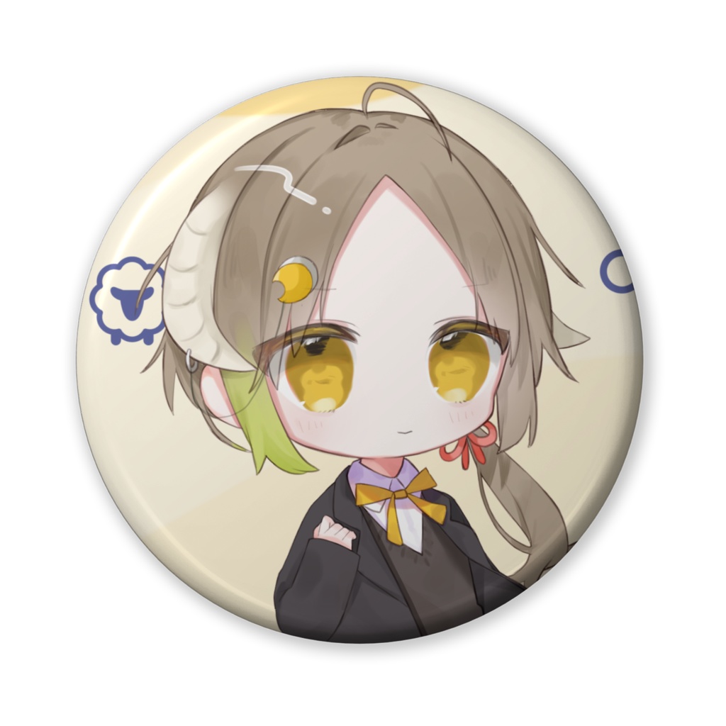 【月暈セイジ】ミニキャラ缶バッジ(バリュー)