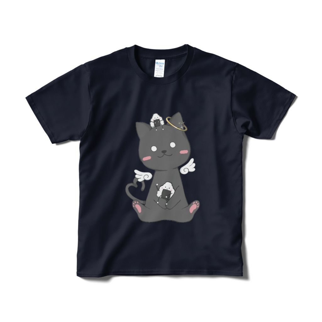 【こたろう.おにぎりくんといっしょ】Tシャツ ネイビー
