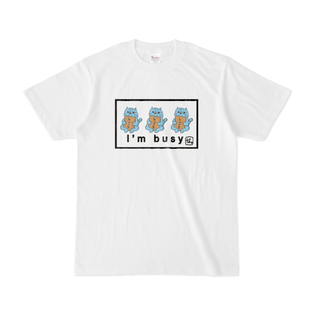 びじ太郎。Tシャツ　水色ver