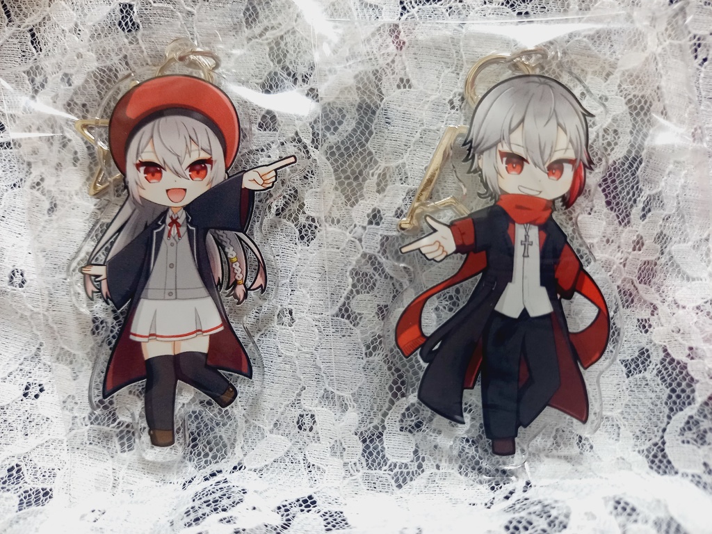 白雪 冬花生誕祭グッズアクリルキーホルダー(A&B)