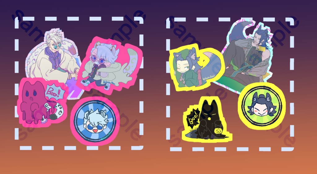 ハロウィンステッカー（悟/傑）