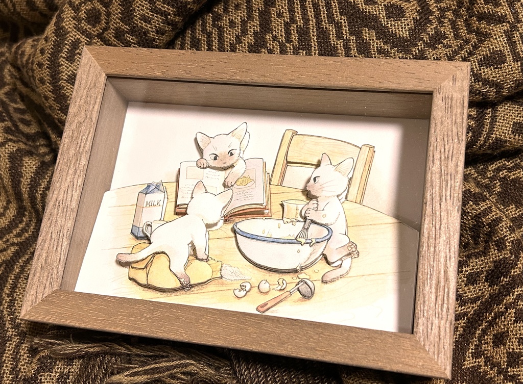 「たいやきつくるねこ」シャドウボックス