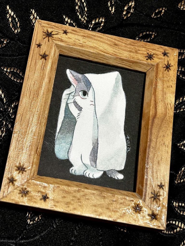 ハロウィンねこミニ原画
