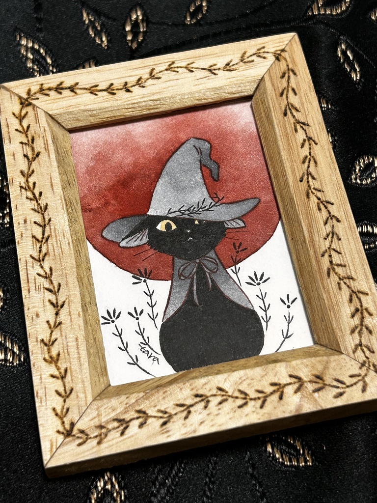 ハロウィンねこミニ原画