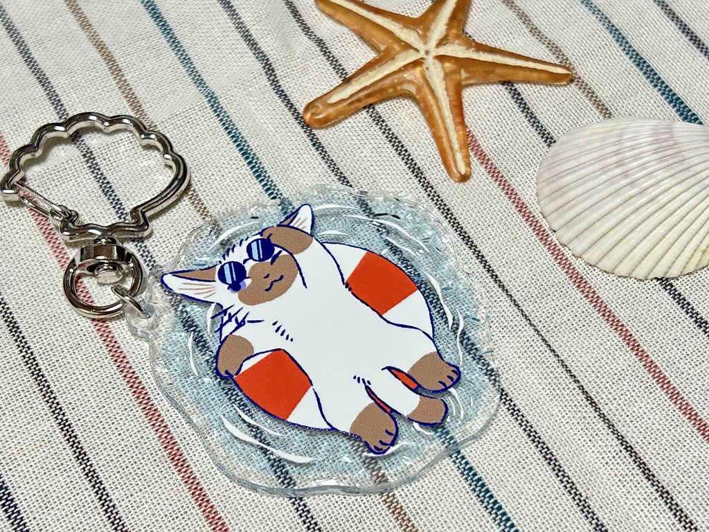 うきわアクリルキーホルダー