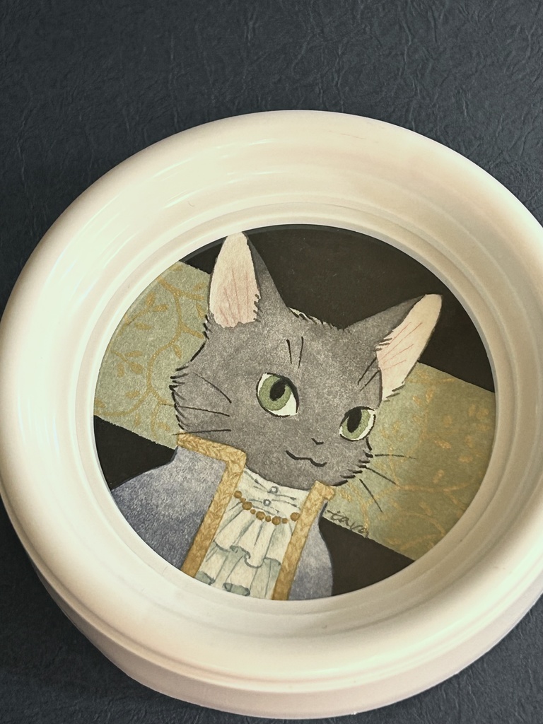 「高貴なる猫」ミニ原画