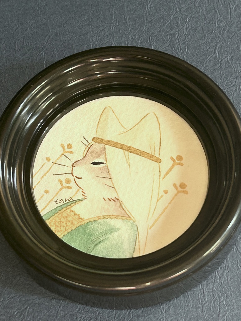 「高貴なる猫」ミニ原画