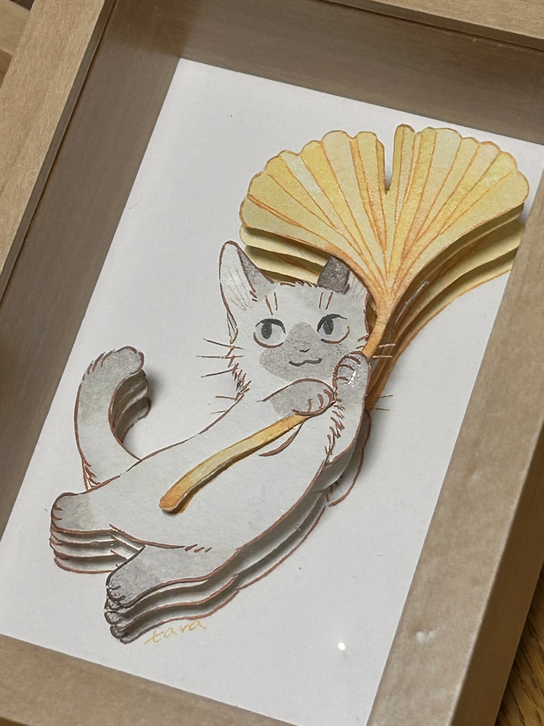 「イチョウ」ミニシャドウボックス