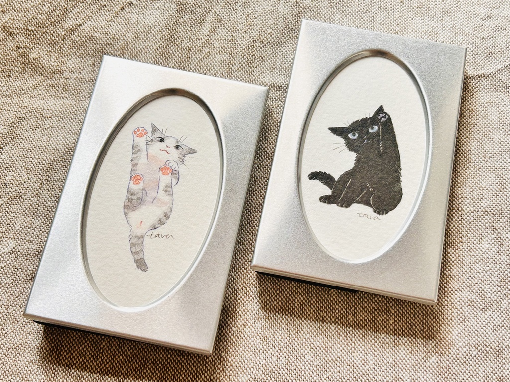 「こねこちゃんﾊｰｲ」ミニ原画