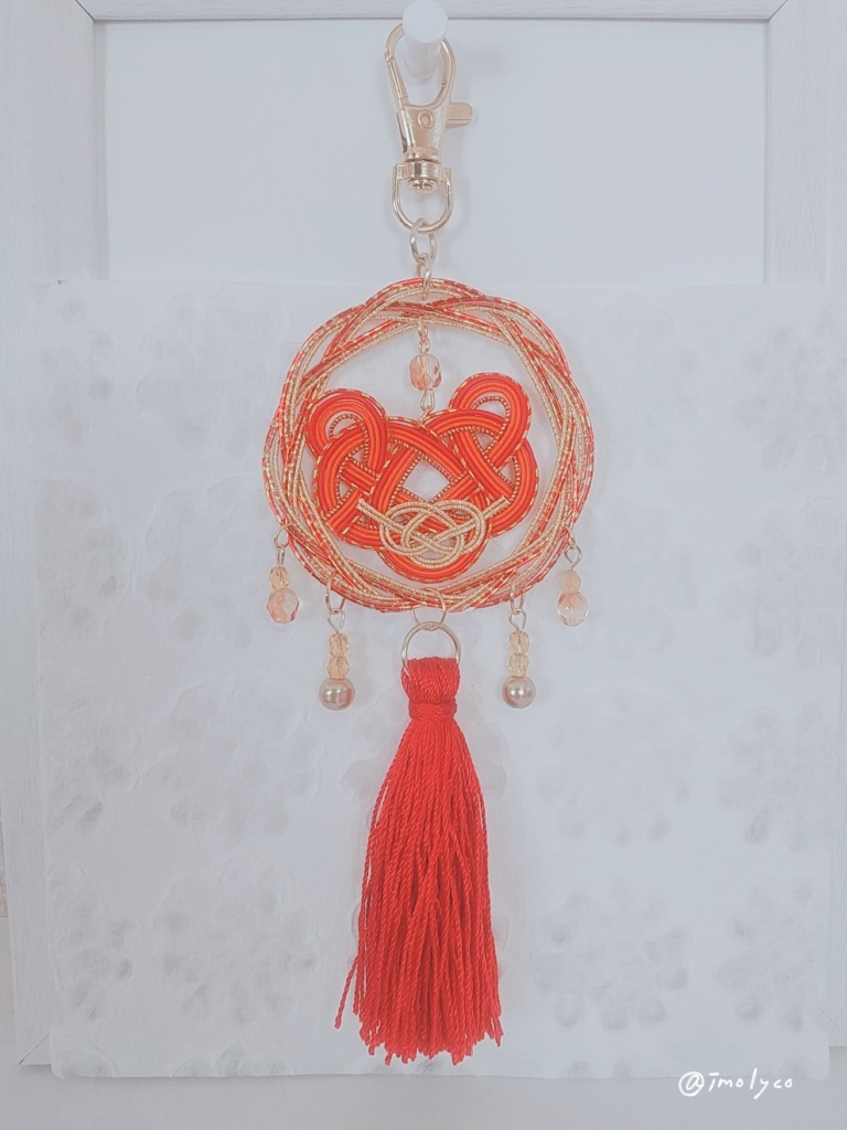 炎の呼吸 炎虎イメージ 水引キーホルダー