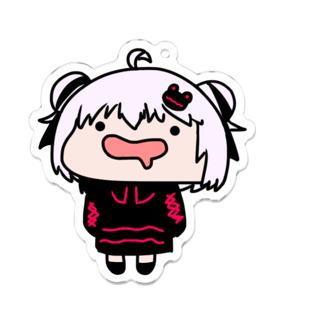 黒ぴょこらアクキー