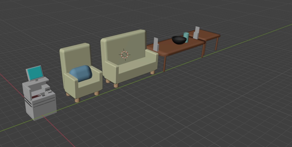 【blender向け3Dモデル】レストラン・カフェ コンプリートセット