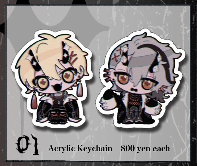 【atnrオンリー2】アクリルキーホルダー【非公式】