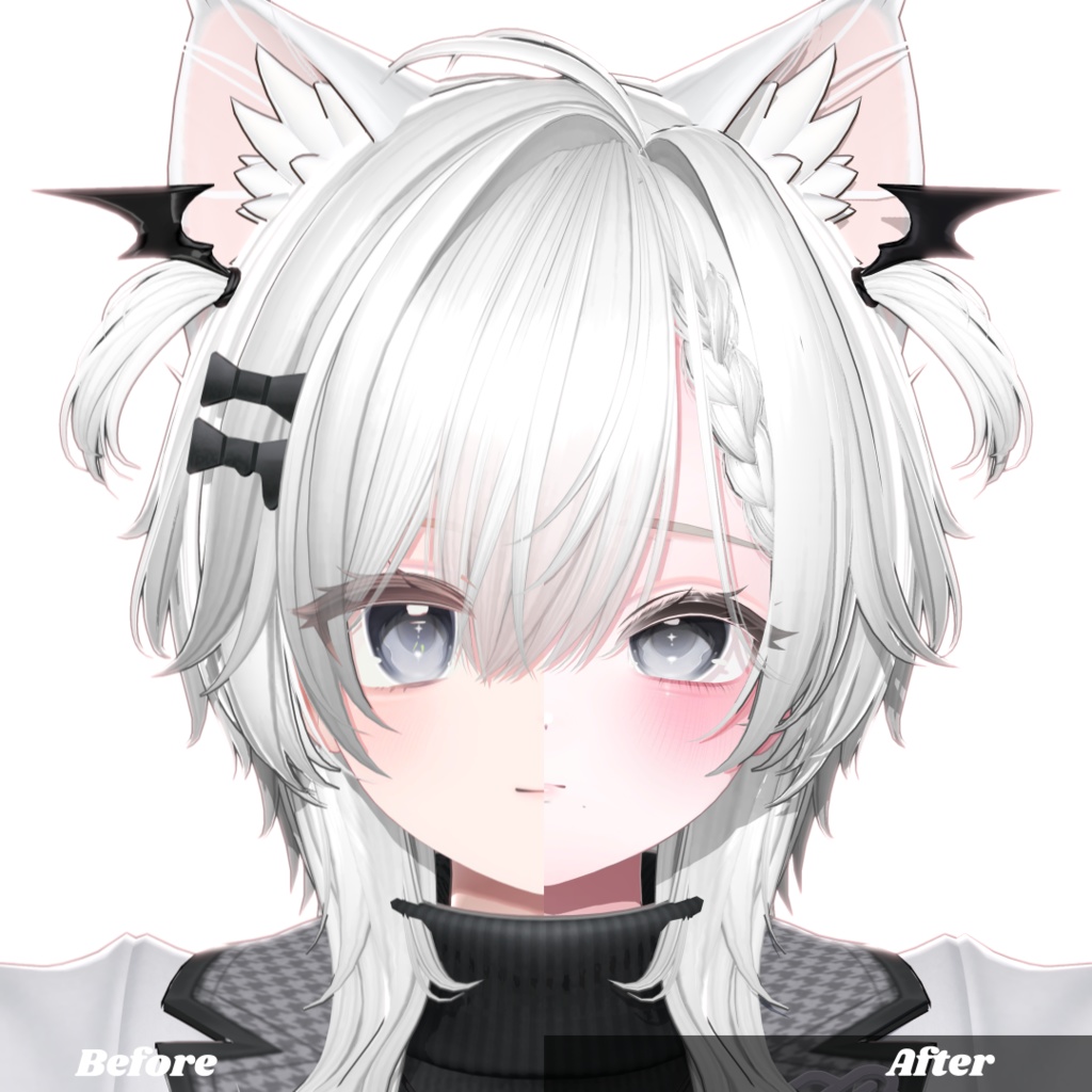 【エク/Eku】 make up+body texture+face idle