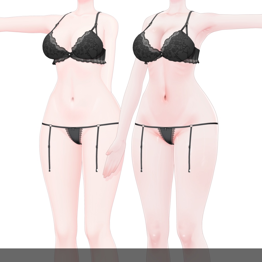 【ラムネ/Ramune】 make up+body texture+face idle