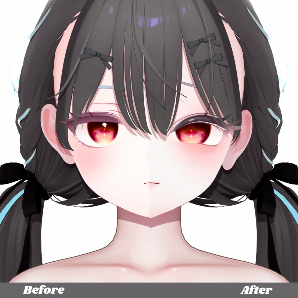 【ラムネ/Ramune】 make up+body texture+face idle