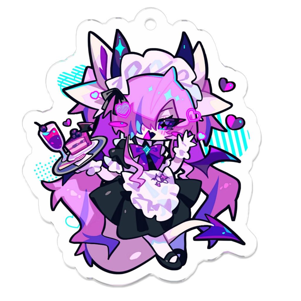 メイドダーク-アクリルキーホルダー