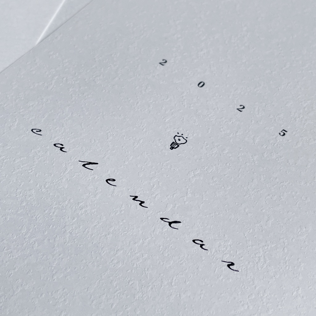 calendar 2025【SOLD OUT】