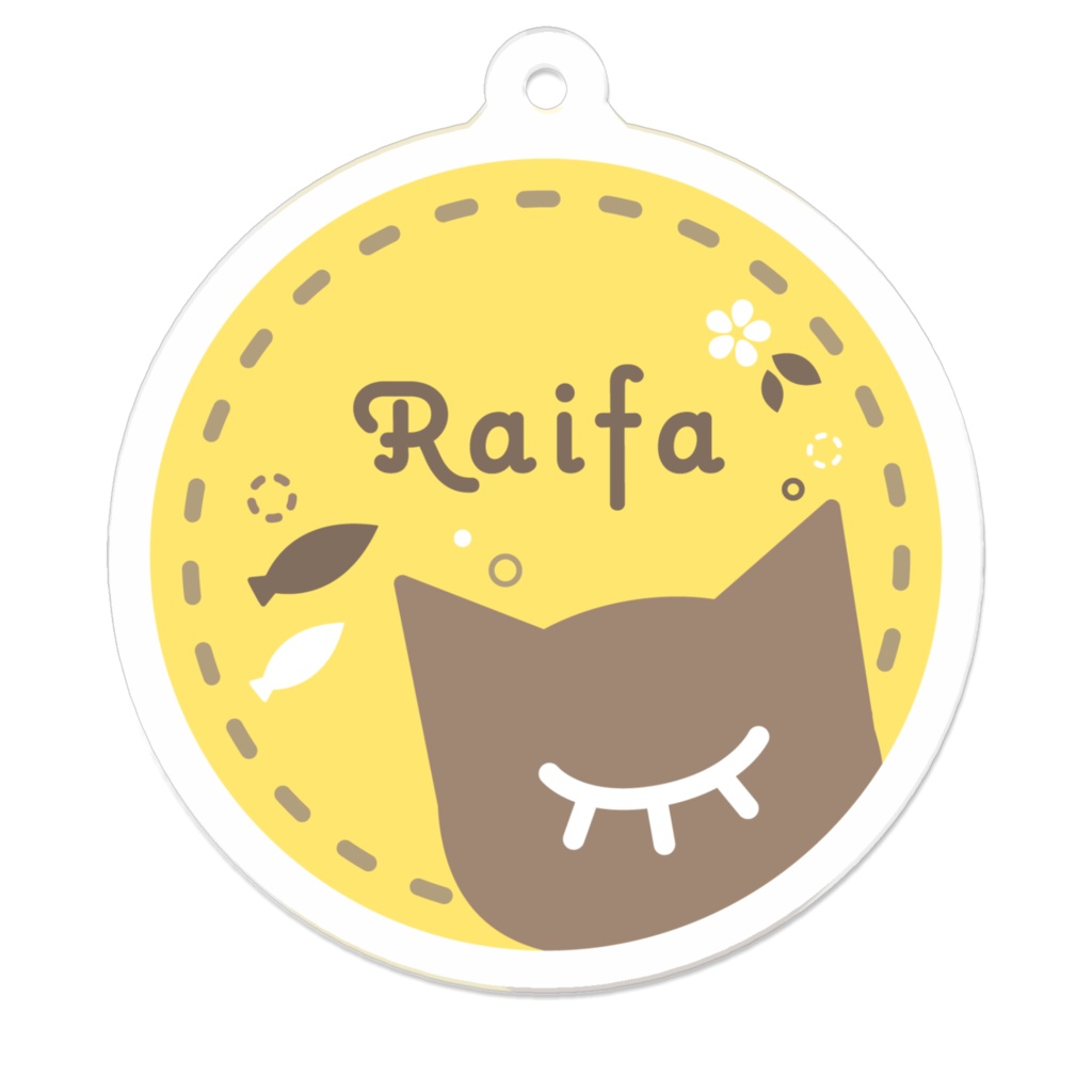 ライファ シンボルマーク アクリルキーホルダー(黄)
