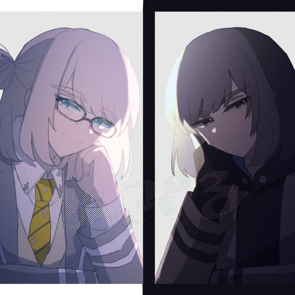 会長おべクリアポストカード(白黒セット)